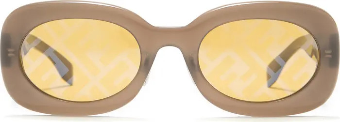 52mm Rounded Rectangle Sunglasses | Nordstrom Rack