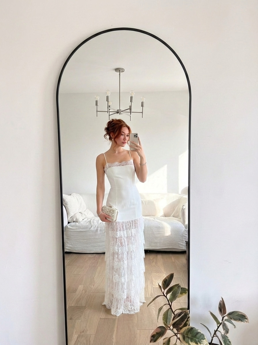 The dreamiest lace bridal maxi dress 🤍

This romantic lace dress is perfect for bridal showers, engagement photos, rehearsal dinners, or even a civil ceremony. The delicate lace layers and fitted bodice make it such an elegant bridal look. 

 #LTKootd #LTKTravel #LTKWedding