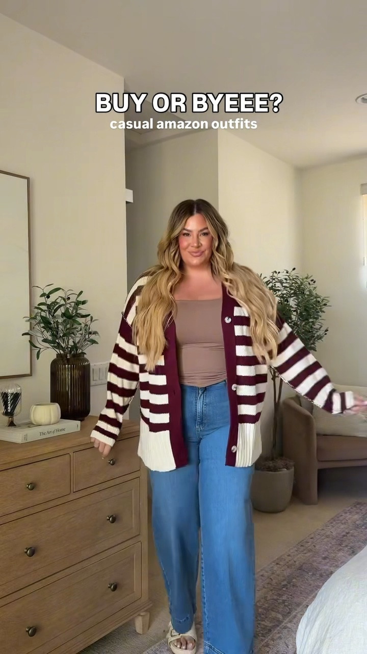 Casual Amazon outfits 🩵 wearing everything in an xl and wearing a 16 long in the jeans!!

#LTKFindsUnder50 #LTKMidsize #LTKStyleTip