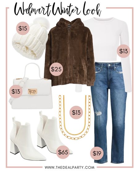 Walmart Winter Look | Walmart Fashion | Walmart Winter Outfit | Winter Fashion | Fur Coat | Fur Jacket | White Long Sleeve | vacation outfit

#LTKunder50 #LTKSeasonal #LTKunder100