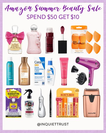 Don't miss out on these beauty and self-care products from Amazon while they're part of the Summer Beauty Haul Sale! Spend $50 to get a $10 discount code!
#onsaletoday #makeupessentials #skincarepicks #haircaremusthaves

#LTKFindsUnder100 #LTKSaleAlert #LTKBeauty