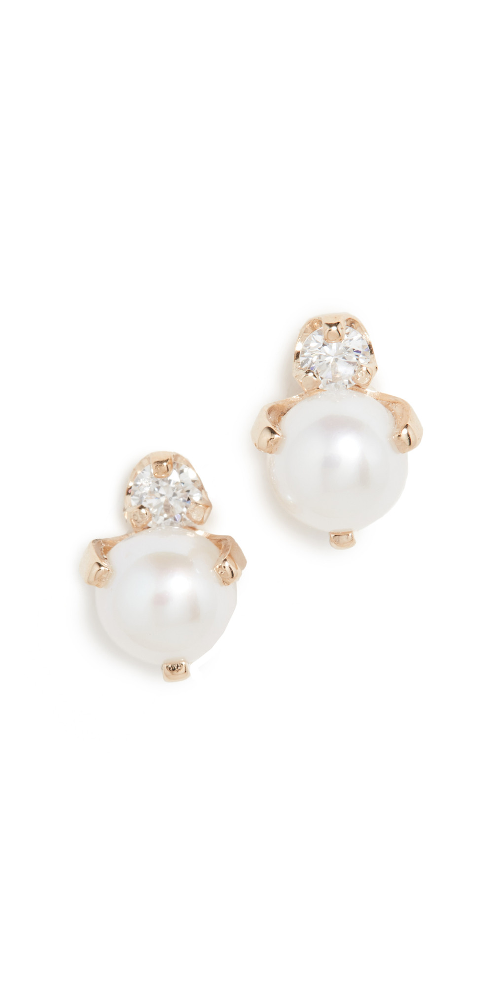 Zoe Chicco 14k Gold Diamond Stud Earrings | Shopbop