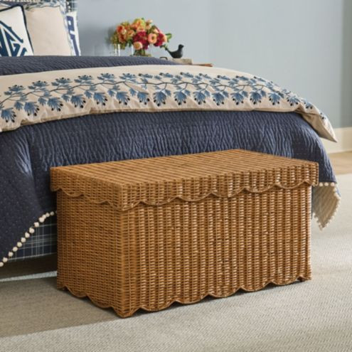 Lulu Woven Scalloped Storage Basket | Ballard Designs, Inc.