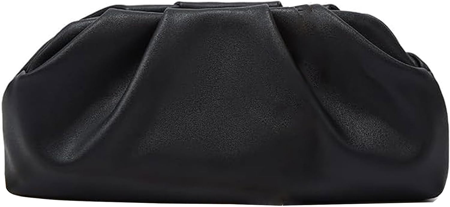 Clutch Purse for Women, Vegan Leather Evening Bag, Soft Pleated PU Small Purses for Formal Wedding, Dressy Party | Amazon (US)