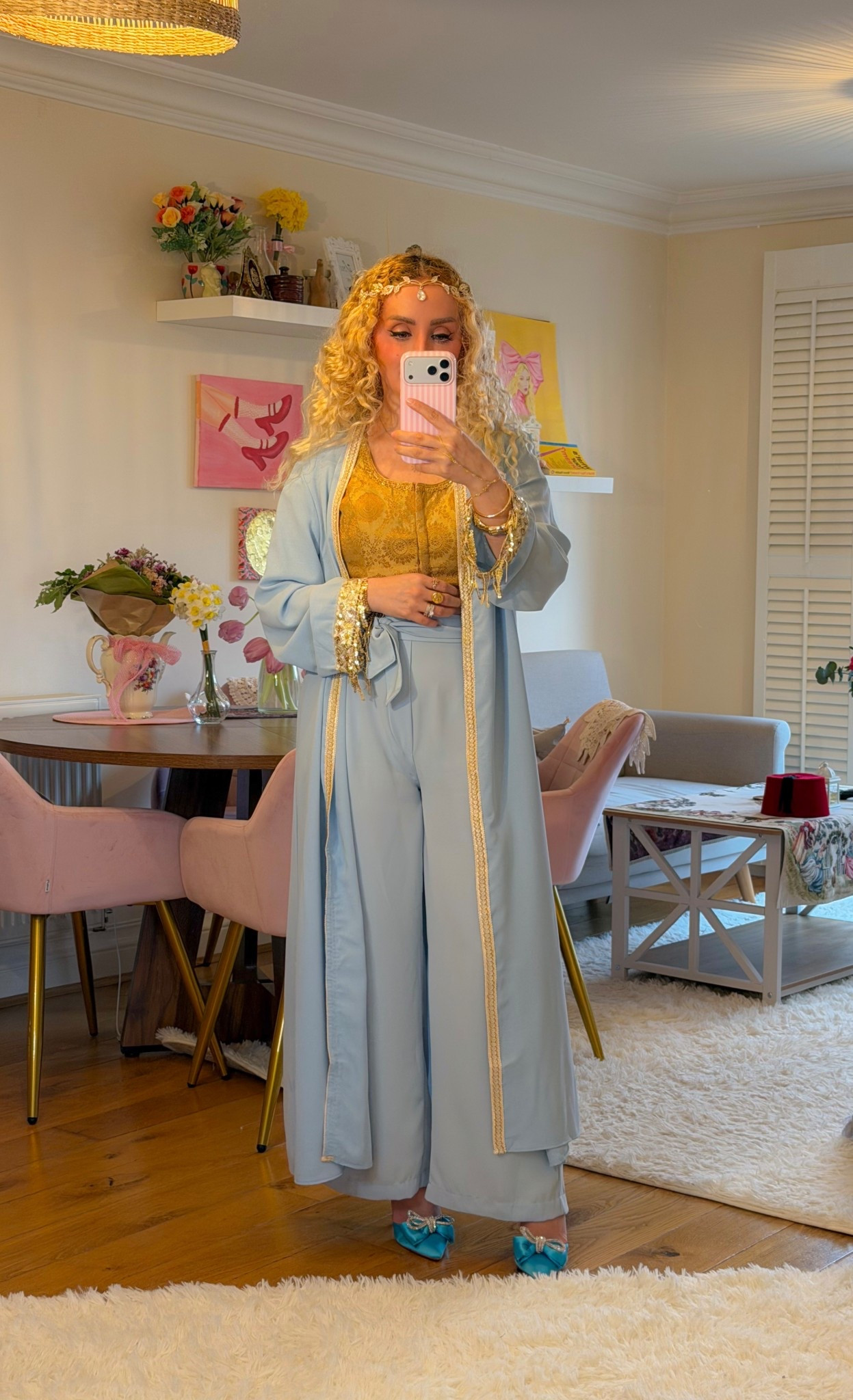 Baby blue Arabic Abaya 

#LTKeurope #LTKuk #LTKspring