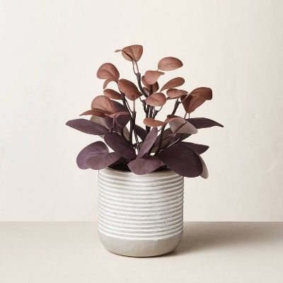 7.75" Mini Faux Maroon Potted Plant - Hearth & Hand™ with Magnolia | Target