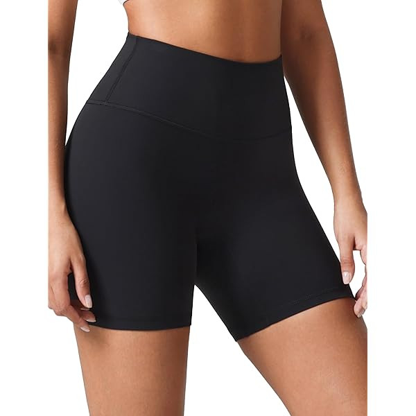 Colorfulkoala Women's High Waisted Biker Shorts with Pockets 6" Inseam Yoga Tummy Control Short | Amazon (US)