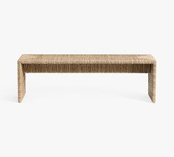 Malibu Woven Waterfall Bench (54") | Pottery Barn (US)