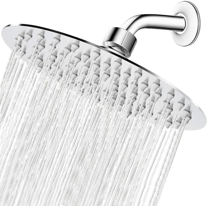 High Pressure Shower Head, 8 Inch Rain Showerhead, Ultra-Thin Design- Pressure Boosting, Awesome ... | Amazon (US)