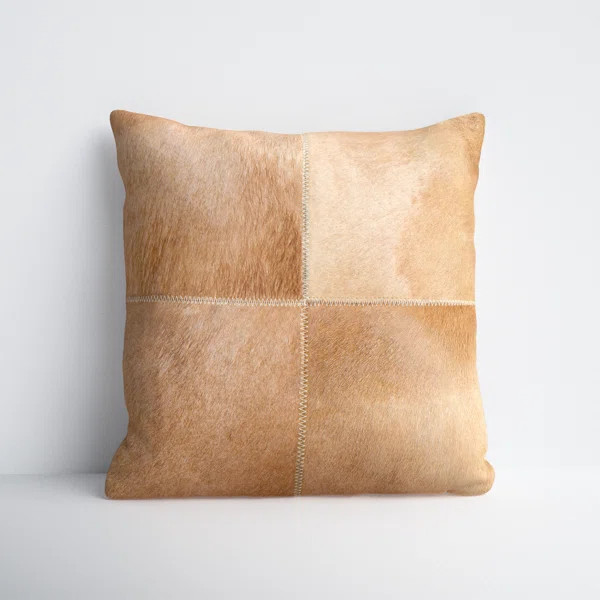 Ursula Leather/Suede Throw Pillow | Wayfair North America