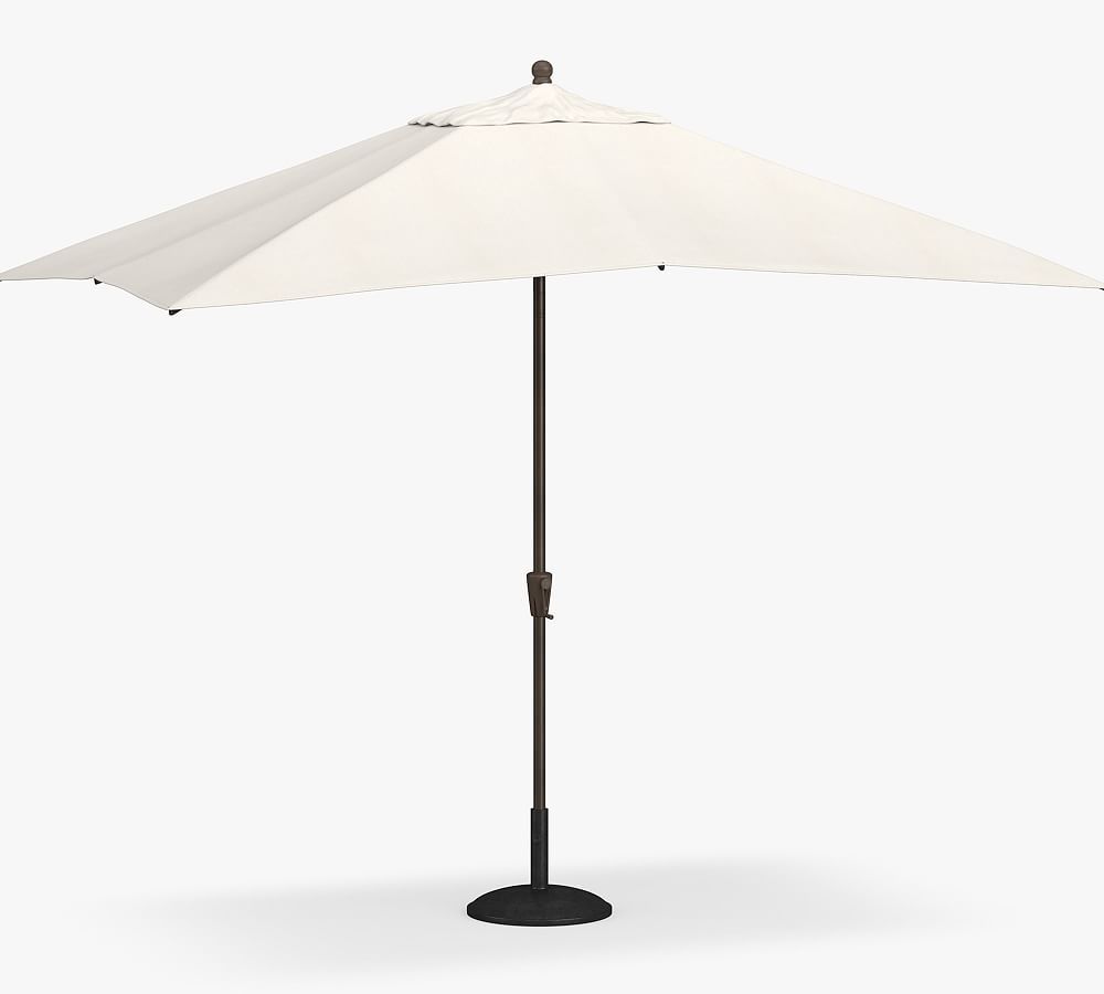 10' Rectangular Outdoor Patio Umbrella – Rustproof Aluminum Tilt Frame | Pottery Barn (US)
