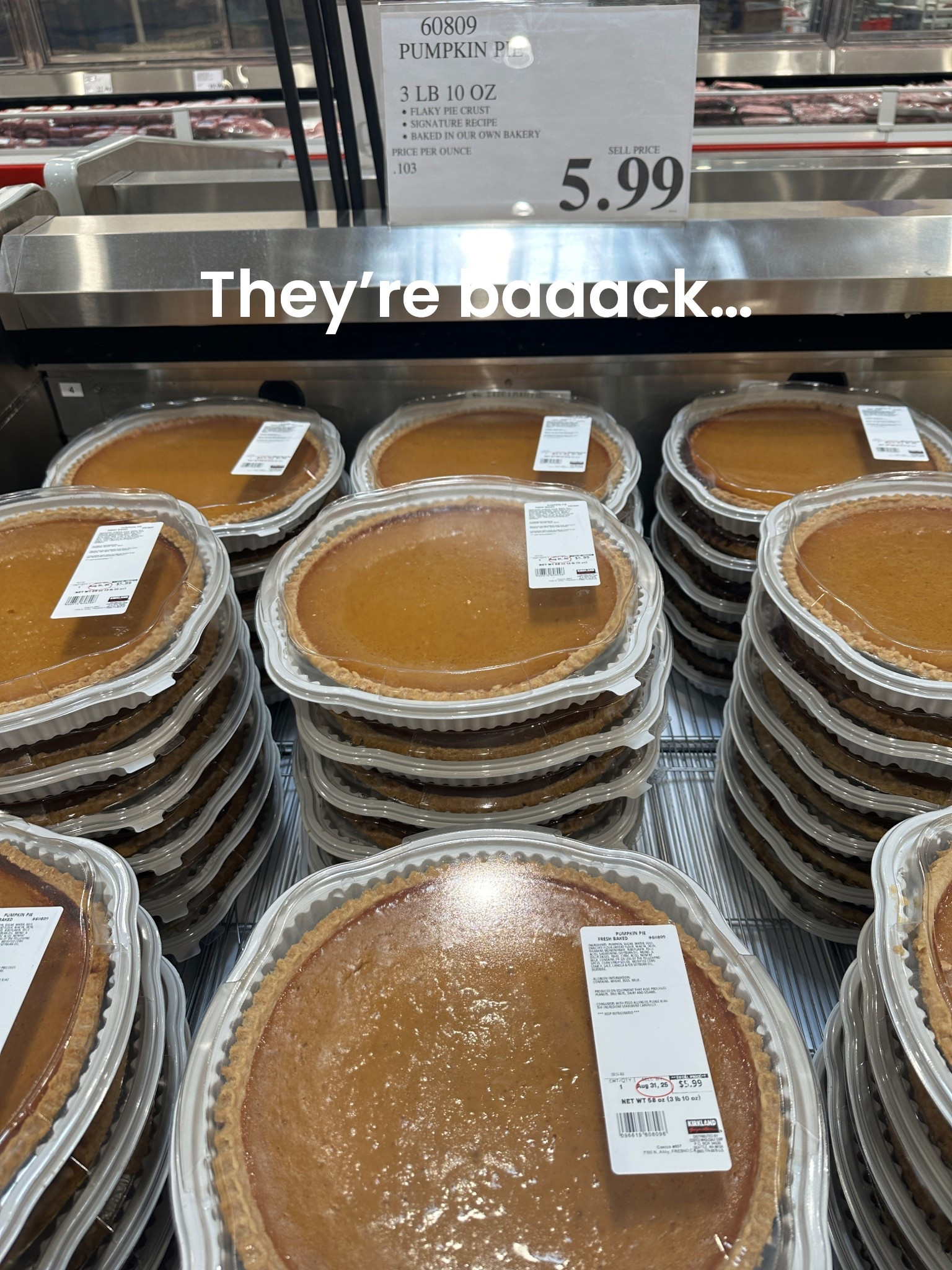 Costco
Fall food
PSL season
Pumpkin pie 

#LTKParties #LTKFamily #LTKSeasonal