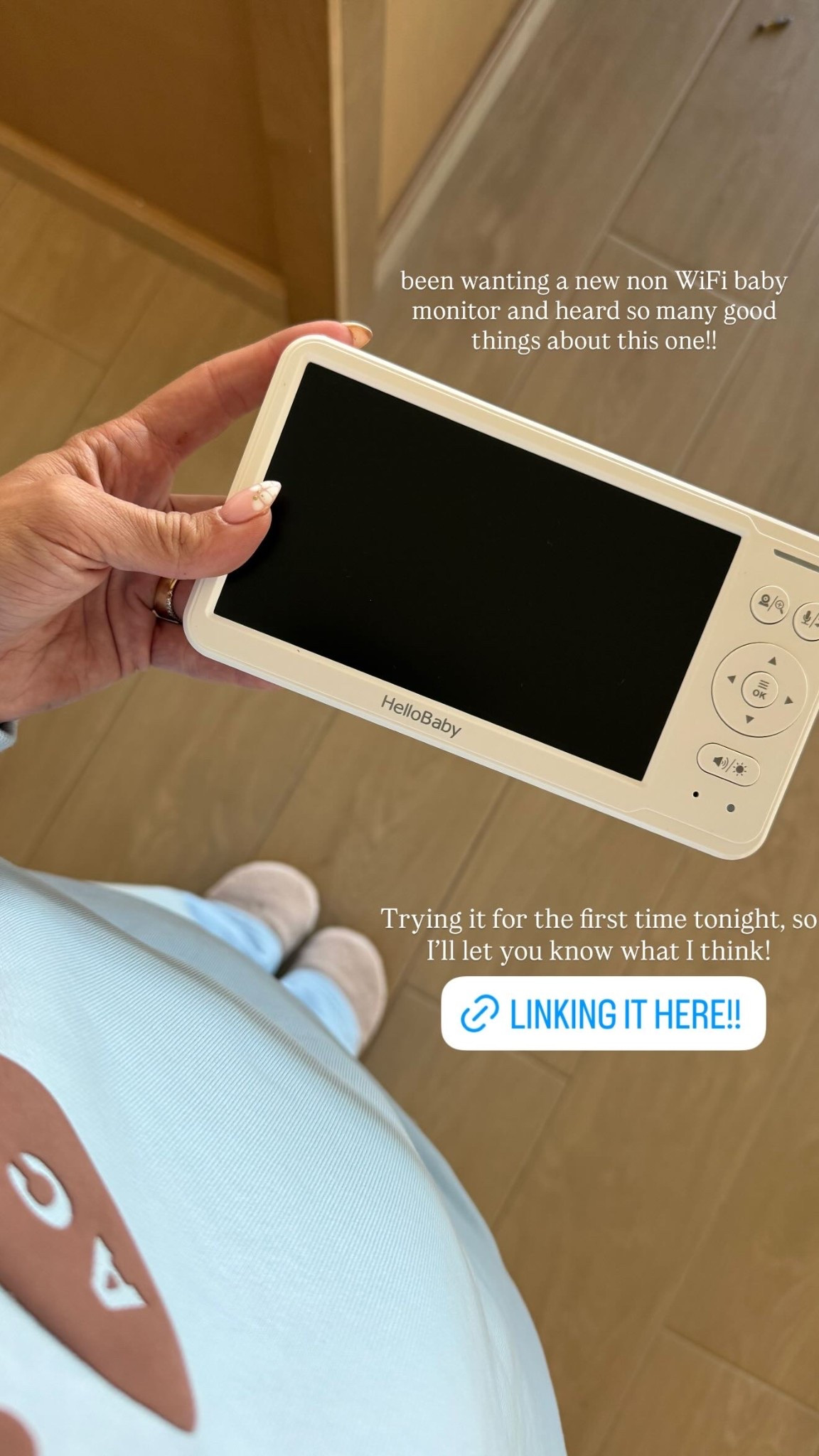 been wanting a new non WiFi baby monitor and heard so many good things about this one!! Trying it for the first time tonight, so I’ll let you know what I think!