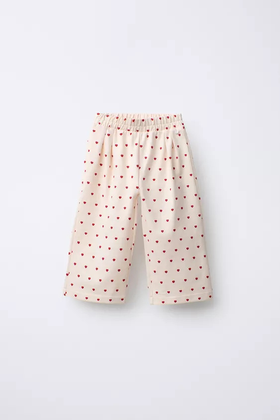 PLEATED HEART PANTS | Zara US