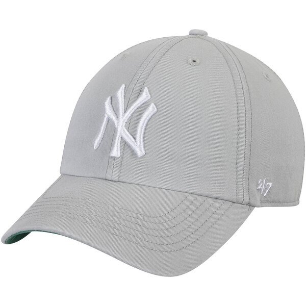 New York Yankees '47 Primary Logo Franchise Fitted Hat - Gray | Fanatics.com