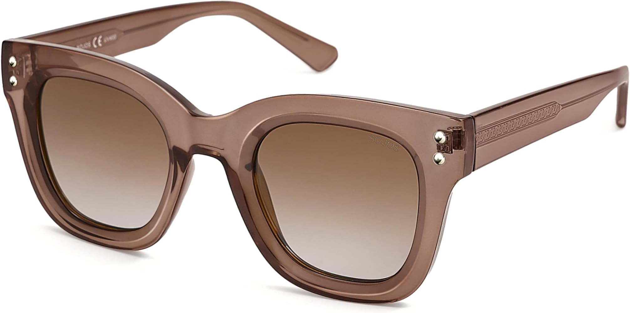 SOJOS Classic Polarized Square Sunglasses Womens Mens Retro Thick Chunky Stylish Women Shades SJ2... | Amazon (US)