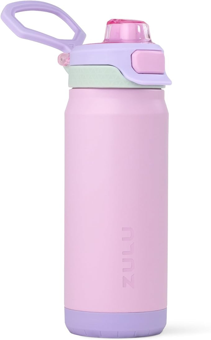 ZULU Powerfill Pro 18oz Kids Stainless Steel Water Bottle with Quick Fill Lid, Triple Wall Vacuum... | Amazon (US)
