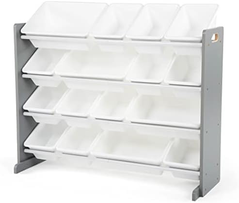 Humble Crew Supersized Toy Storage Organizer with 16 Removable Bins, Grey/White – Large Toy Sto... | Amazon (US)