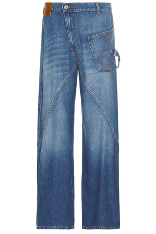 JW Anderson Twisted Workwear Jeans in Blue | FWRD 