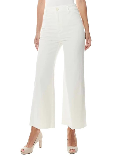 High Rise Wide Leg Jean In Off White | Shop Simon