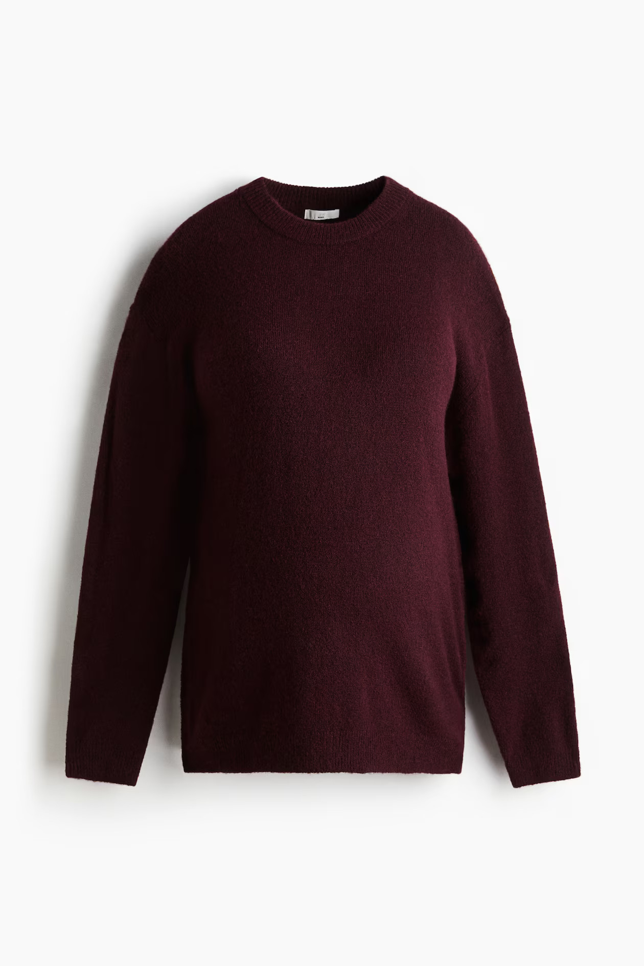 MAMA Slit-Hem Sweater - Burgundy - Ladies | H&M US | H&M (US + CA)