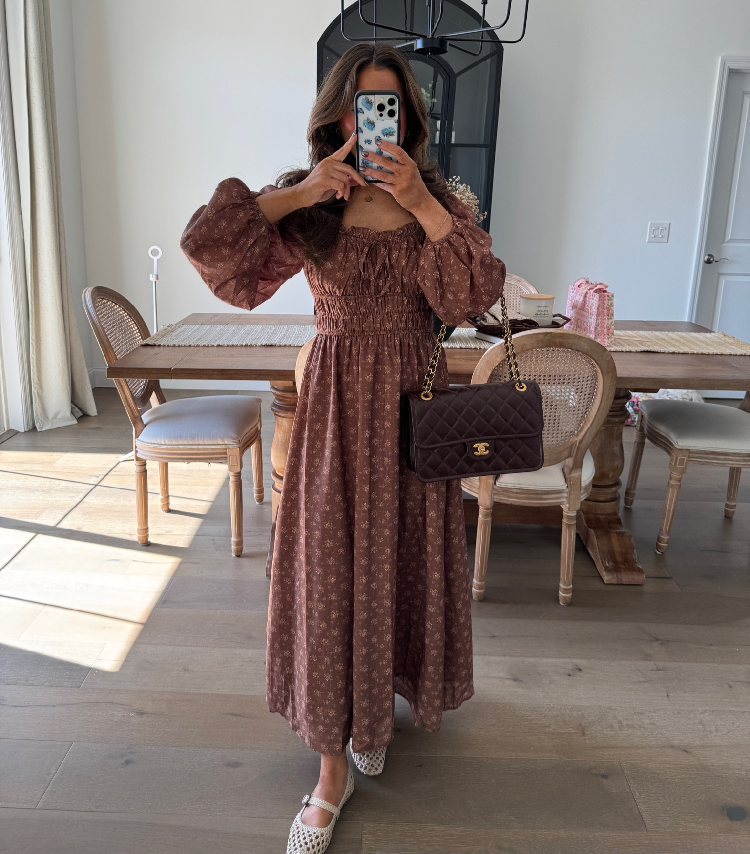 Bloom into the season with this floral long dress — effortlessly elegant, cozy for fall, and perfect for every autumn occasion.

#LTKStyleTip #LTKTravel #LTKSeasonal