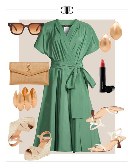 Spring is here and we also know that beautiful weddings are in full bloom. Here are a few different wedding guest options that would be great looks from coastal to desert to garden and everything in between. 

spring dress, wedding guest dress, heels, sunglasses, clutch, earrings, lipstick

#LTKstyletip #LTKover40 #LTKshoecrush