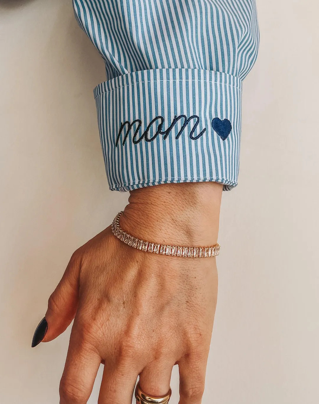 Embroidered Button up Shirt Personalized Cuff Detail, Shirts for Bridal Party, Wedding Day Button... | Etsy (US)