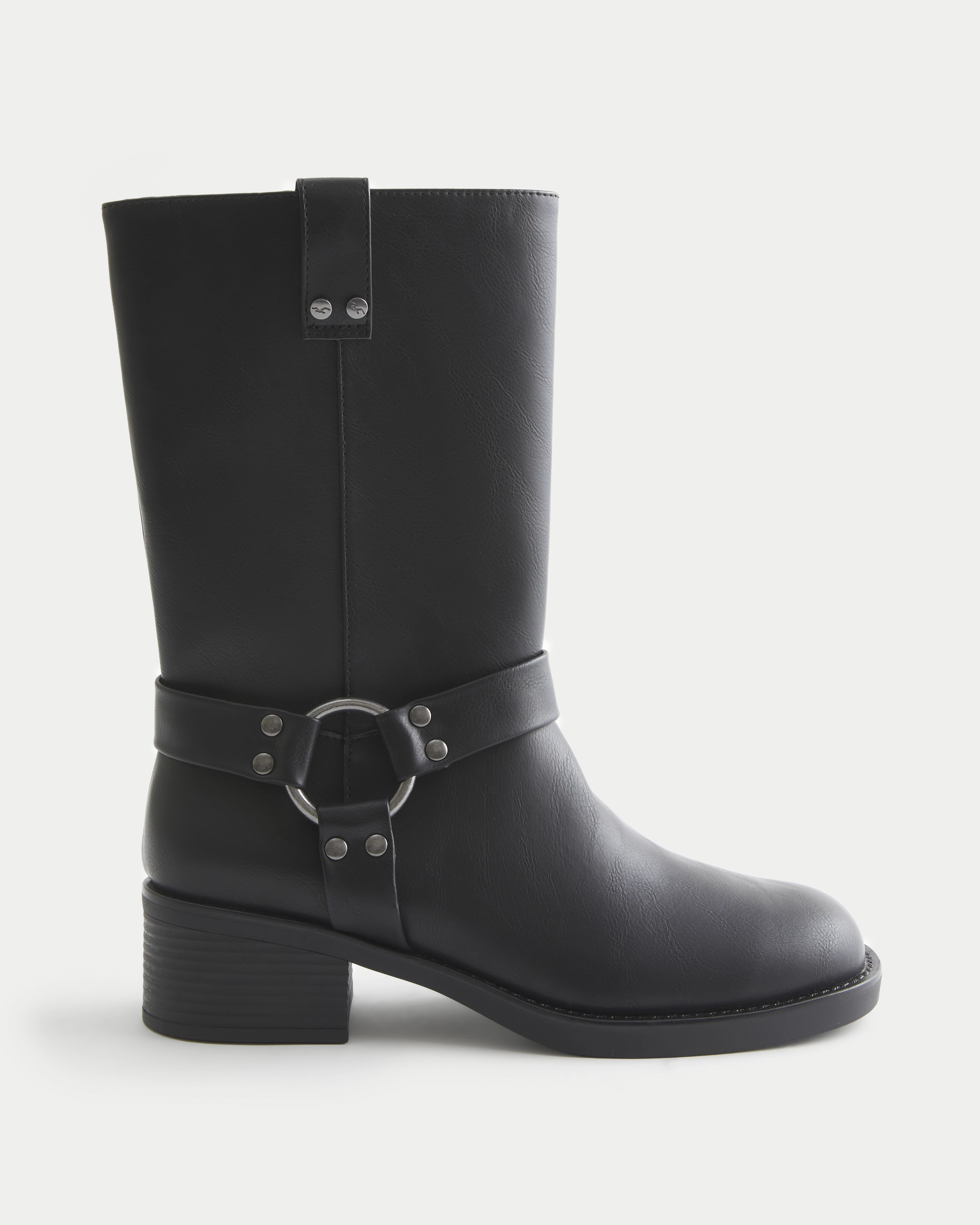 Faux Leather Moto Boots | Hollister (US)