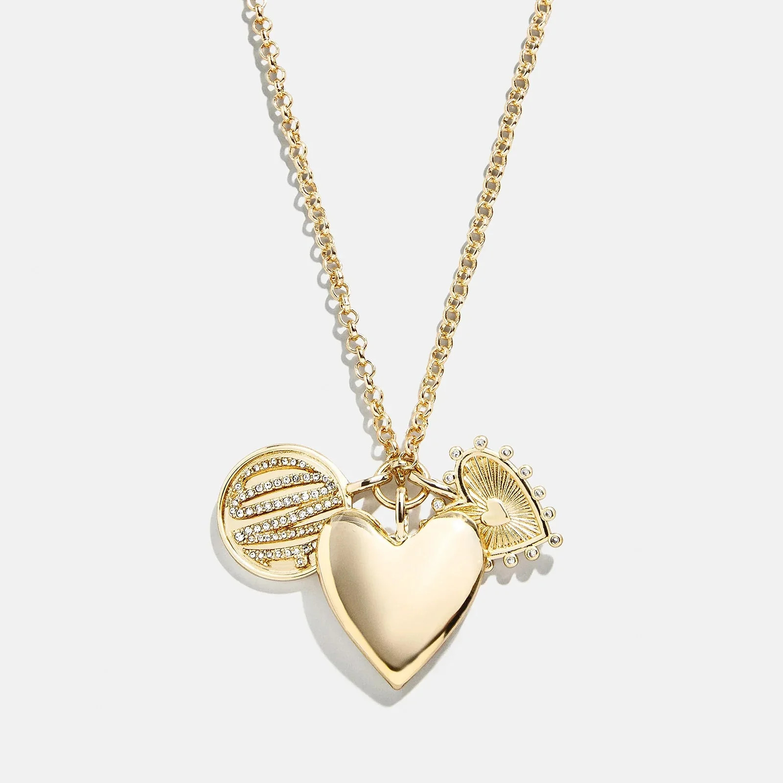 Heart Cluster Charm Necklace - Heart | BaubleBar