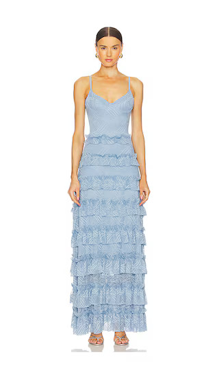 Marina Maxi Dress in Ash Blue | Revolve Clothing (Global)