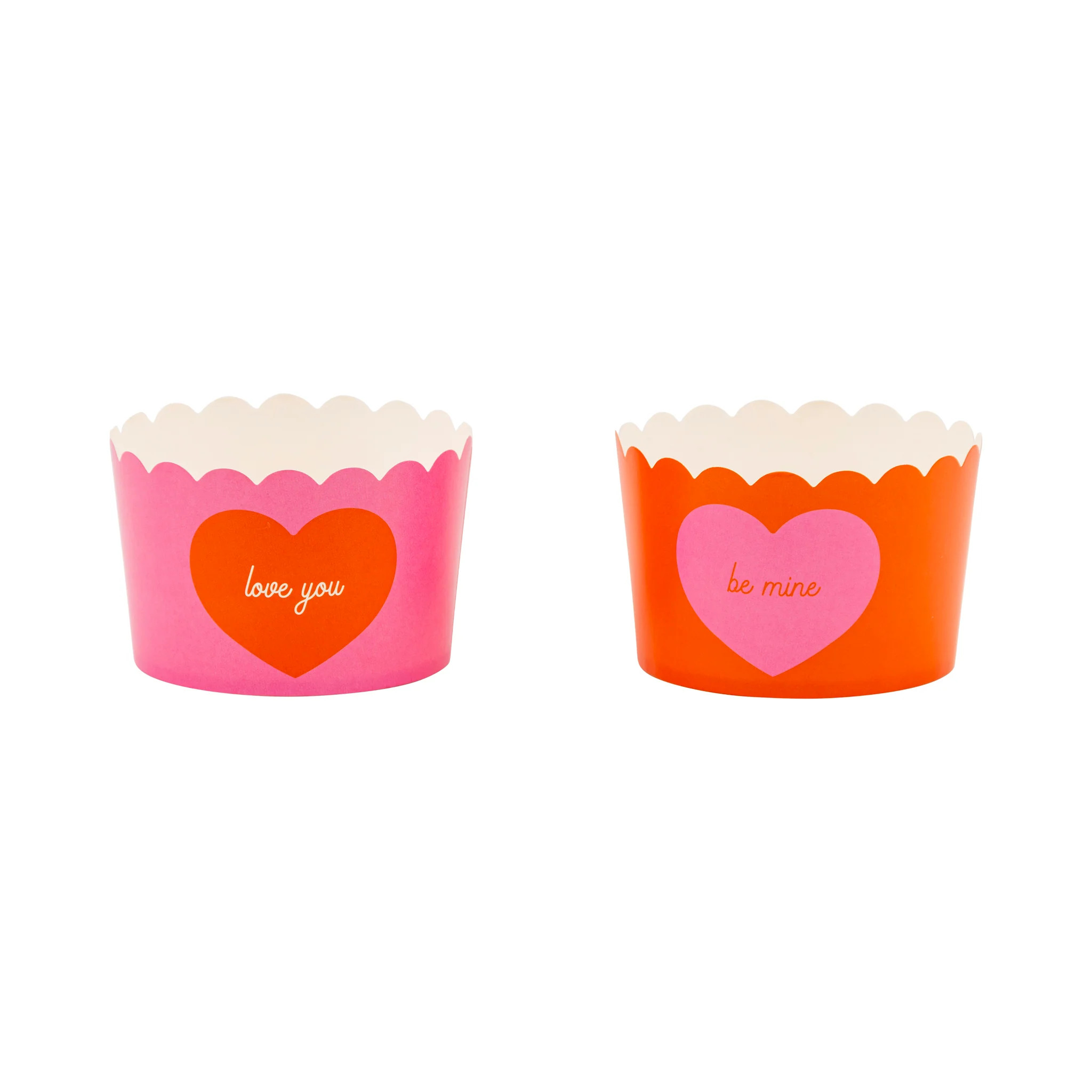 JUMBO Reverse Hearts Baking Cups 8 oz | My Mind's Eye