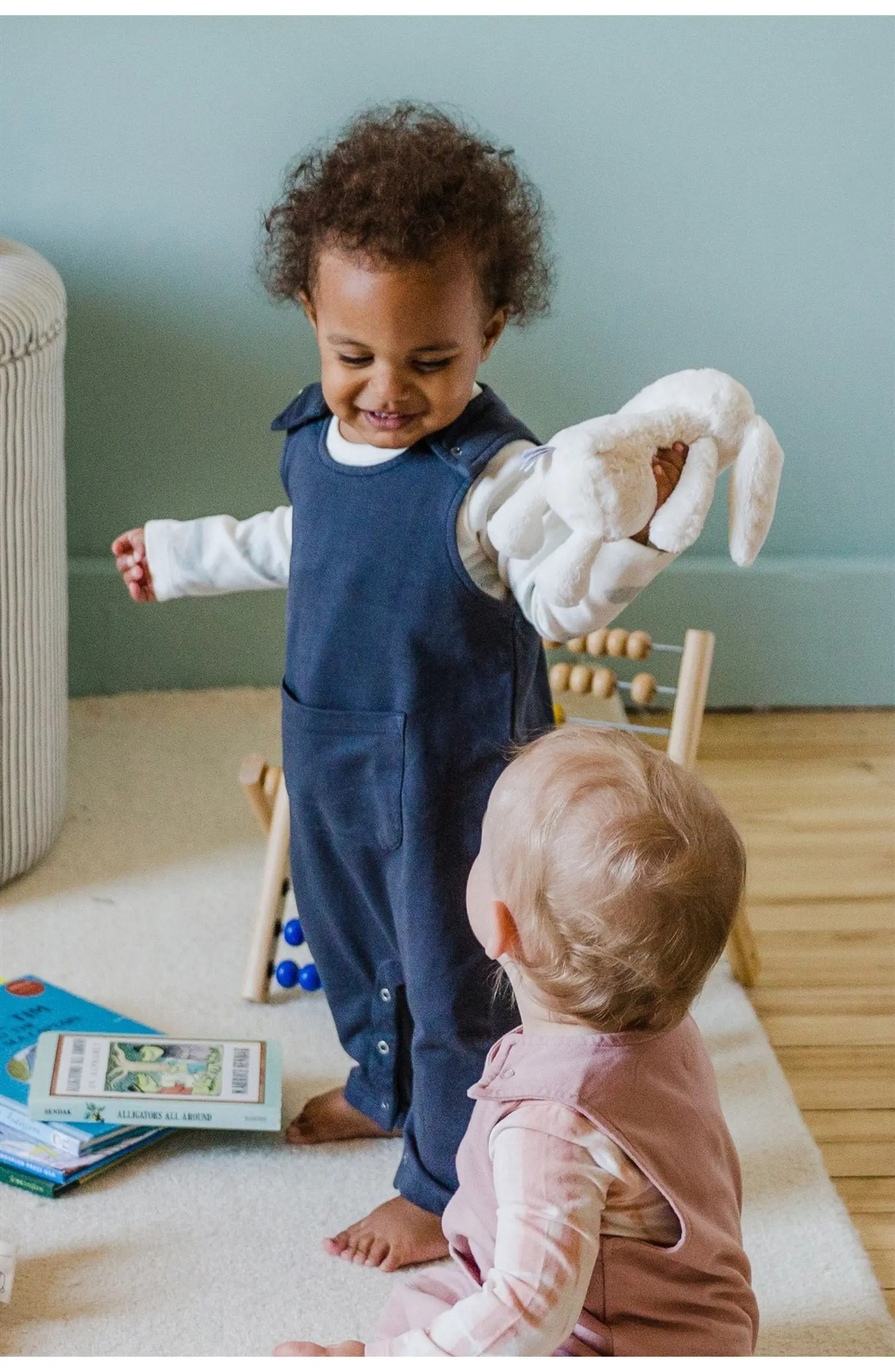 French Terry Organic Cotton Overalls | Nordstrom