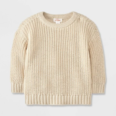 Baby Pullover Sweater - Cat & Jack™ Cream 6-9M | Target