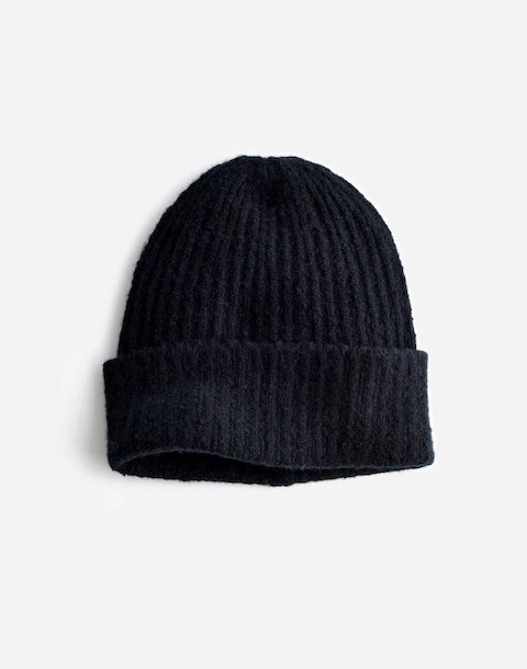 Cotton-Blend Cuffed Beanie | Madewell | Madewell