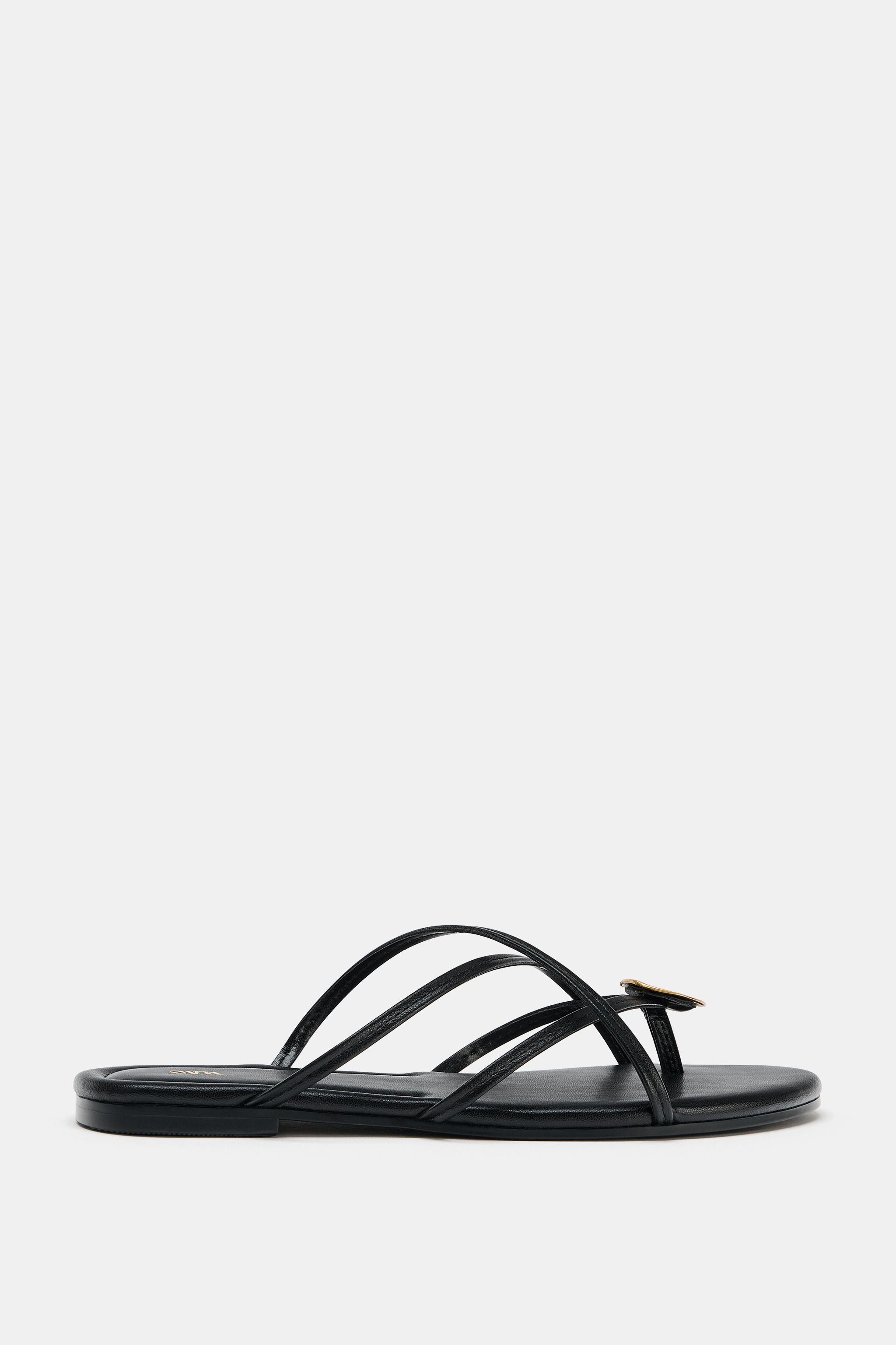 MULTI-STRAP FLAT SANDALS | Zara Canada