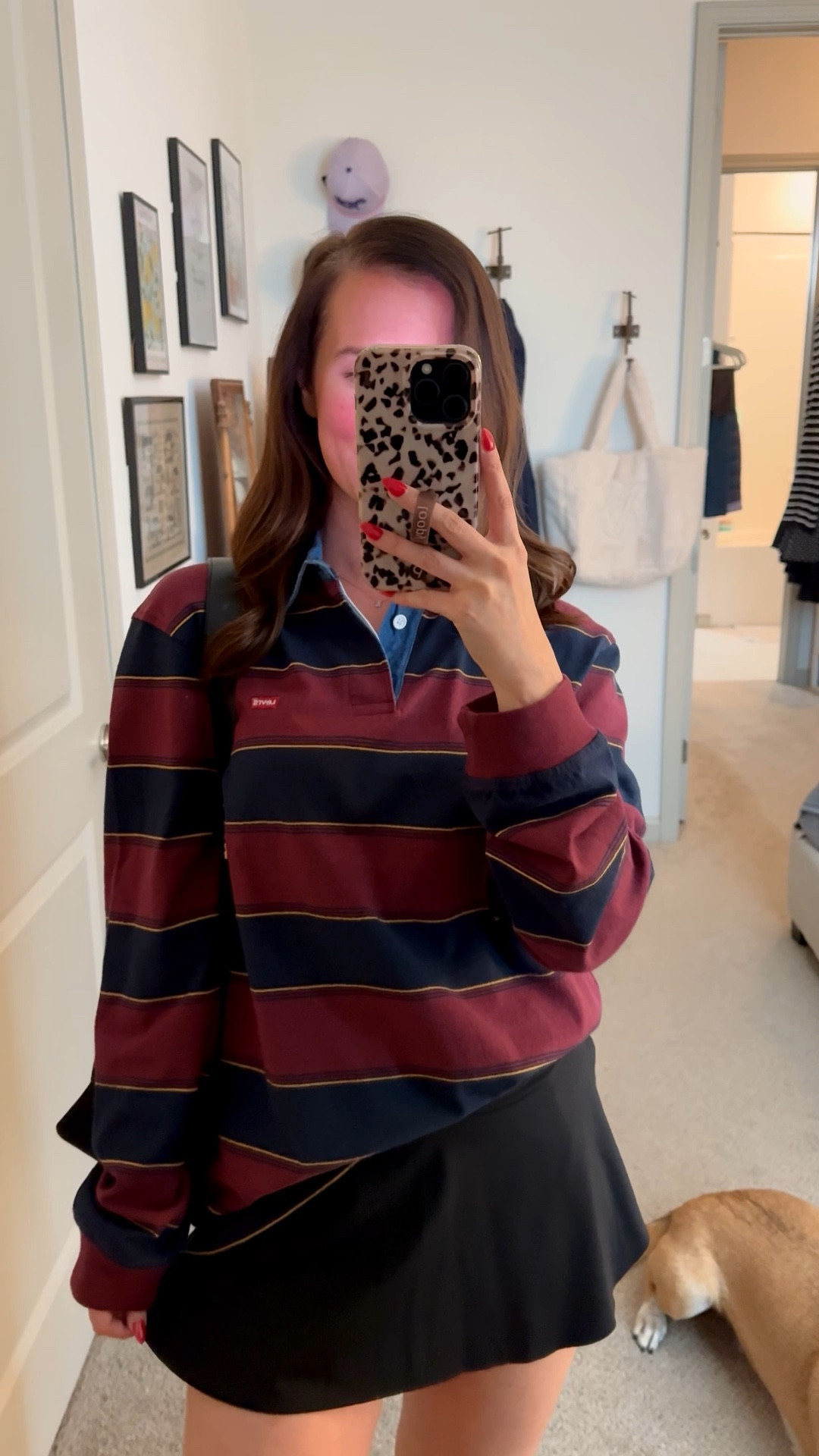 Rugby shirt // fall outfits // tennis skirt // target // Amazon // under $50 // casual outfit // long sleeve top 

#LTKFindsUnder50 #LTKHoliday #LTKTravel