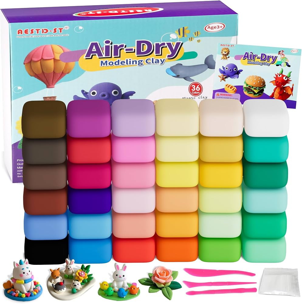 Air Dry Clay 36 Colors, Modeling Clay for Kids,DIY Model Magic Molding Kit with Sculpting Tools, ... | Amazon (CA)
