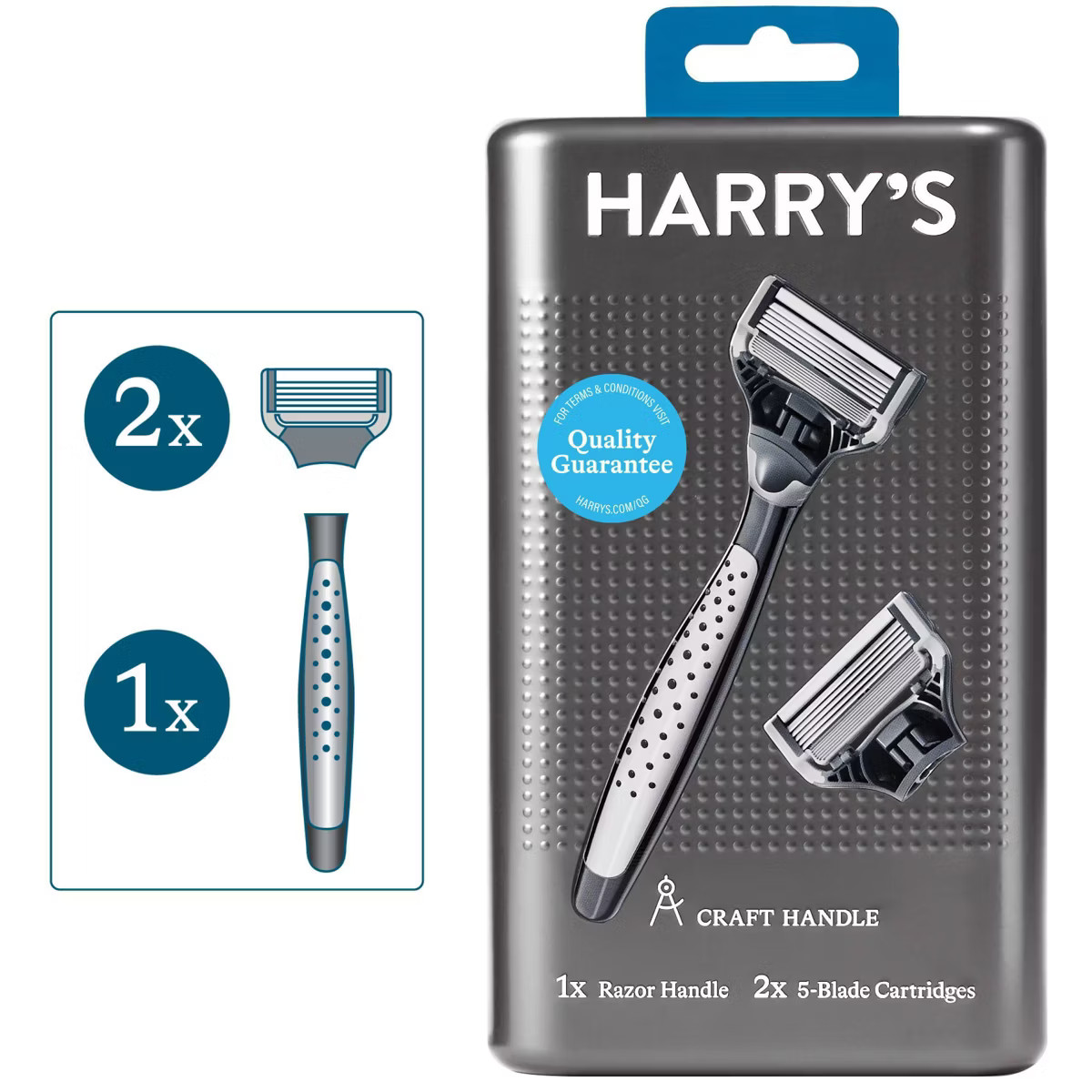 Harry's Craft Edition Razor Handle with 2 Blade Cartridges | Target