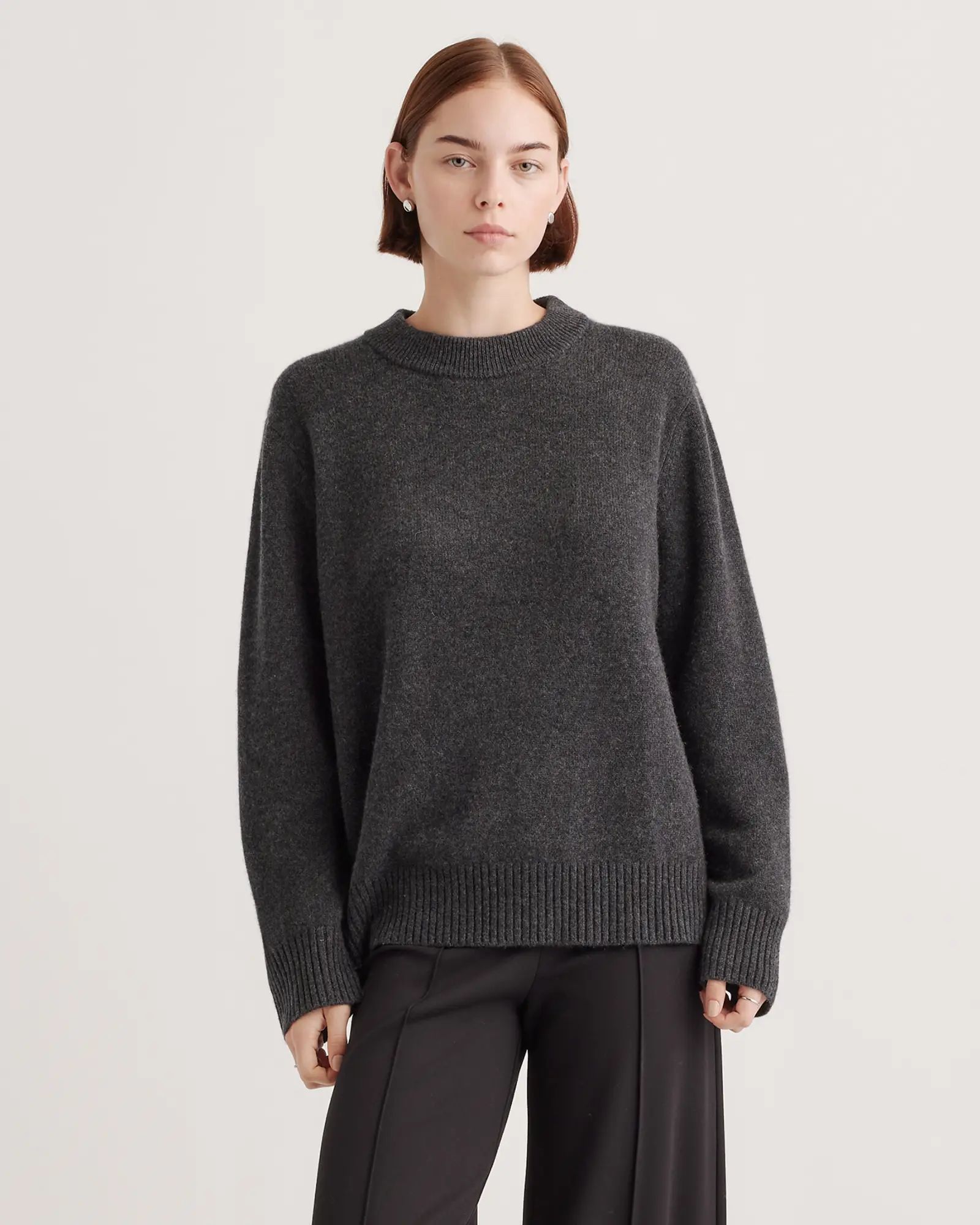 Mongolian Cashmere Oversized Crewneck Sweater | Quince