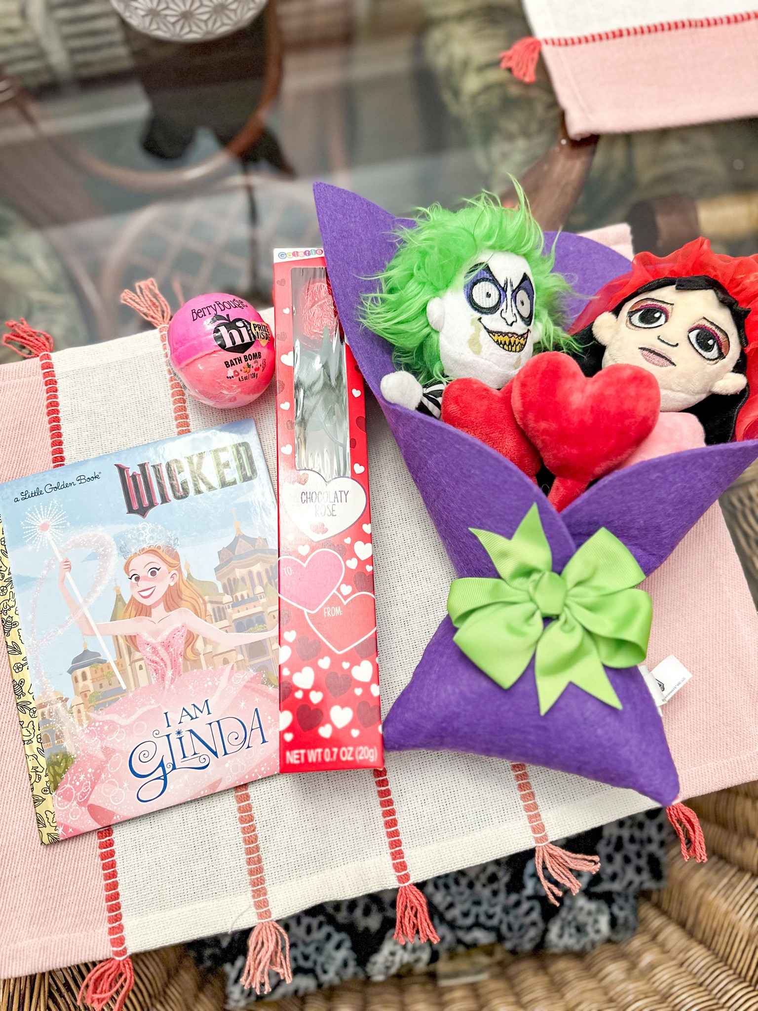 Prepping a Valentine’s Day Breakfast surprise for the kids! Love these cute valentines gifts I found. It incorporates some of their favorite things Wicked, Bettlejuice, Monster Trucks, chocolate and bath bombs 

#valentinesday #valentineskids #kidsgift 


#LTKSeasonal #LTKGiftGuide #LTKKids