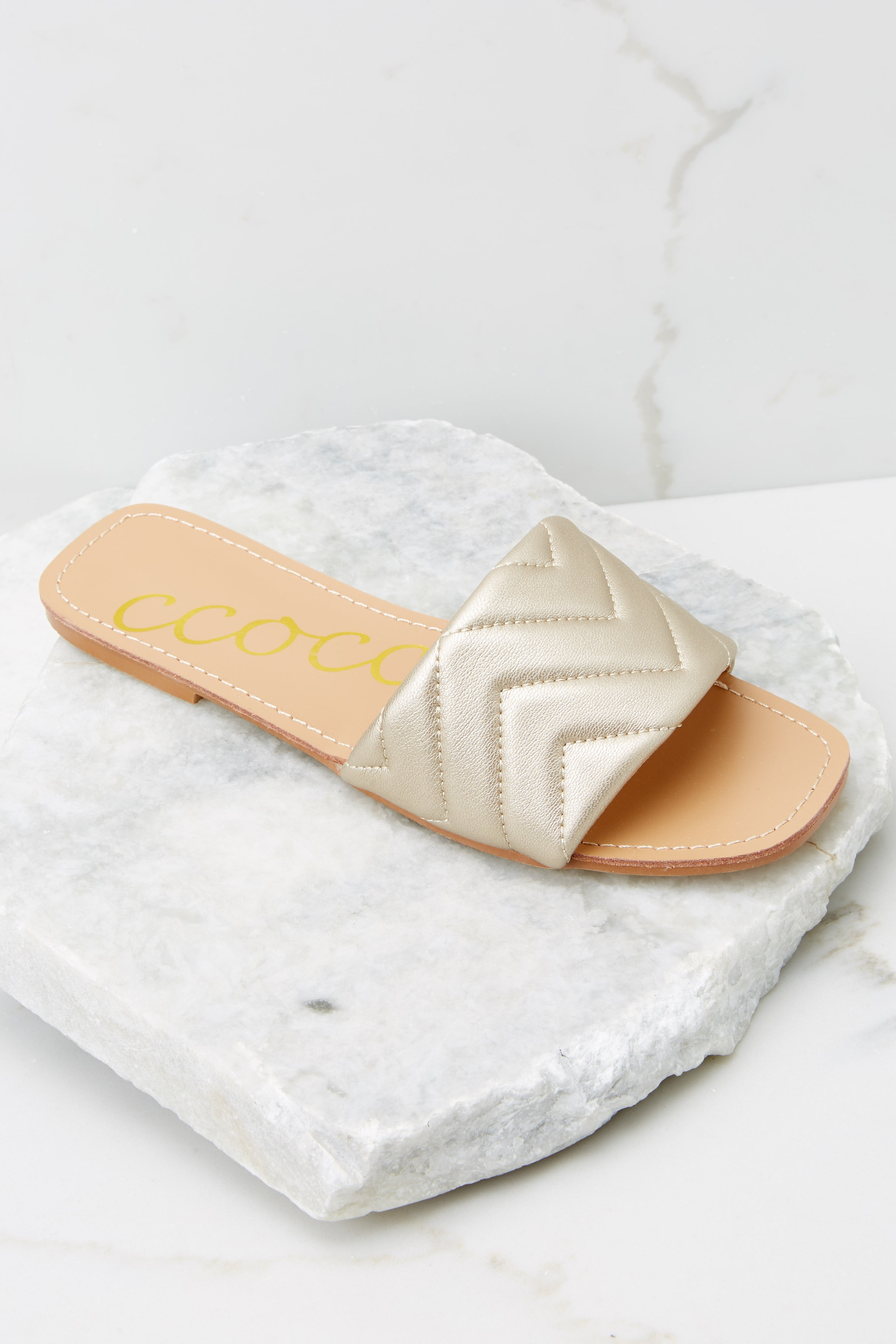 Watching The Waves Champagne Sandals | Red Dress 