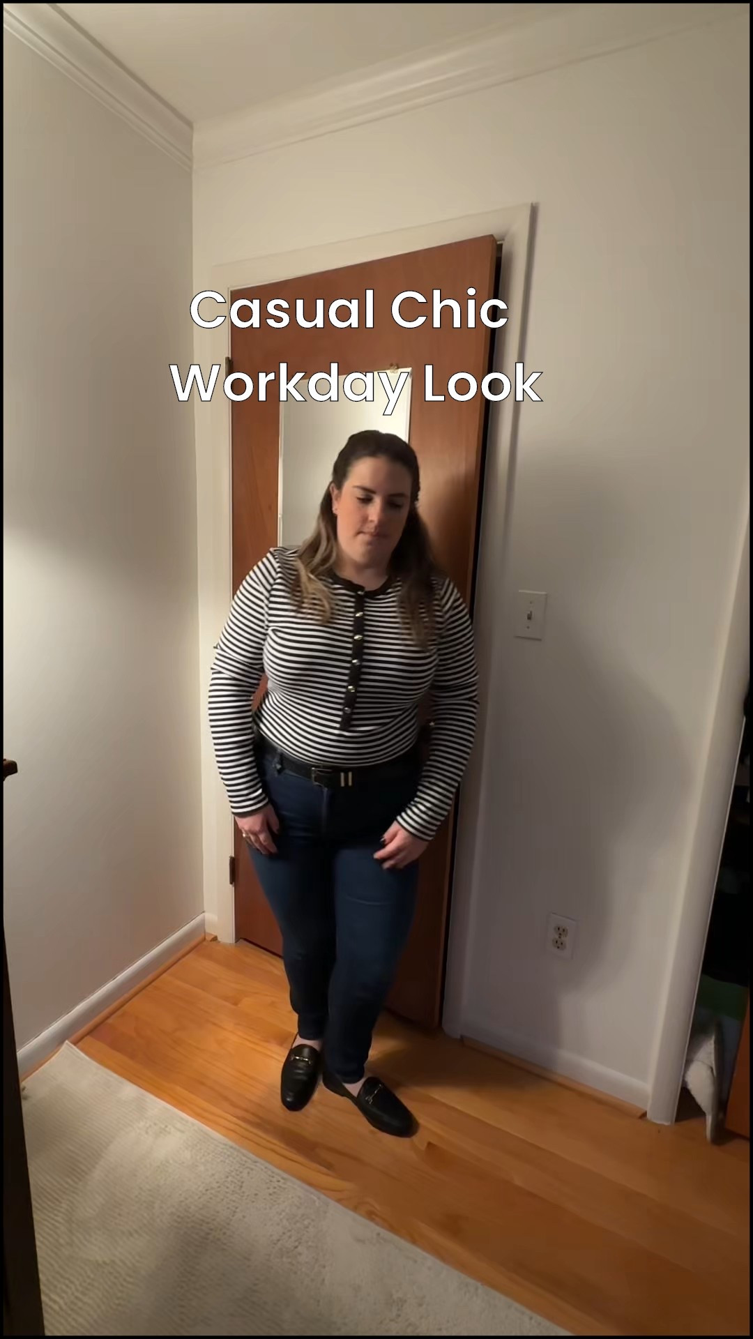 Effortless workday vibes ✨ Loving this cozy Henley from @anntaylorloft paired with dark wash denim and classic black loafers by @samedelman – comfort meets chic!

#LTKWorkwear #LTKootd