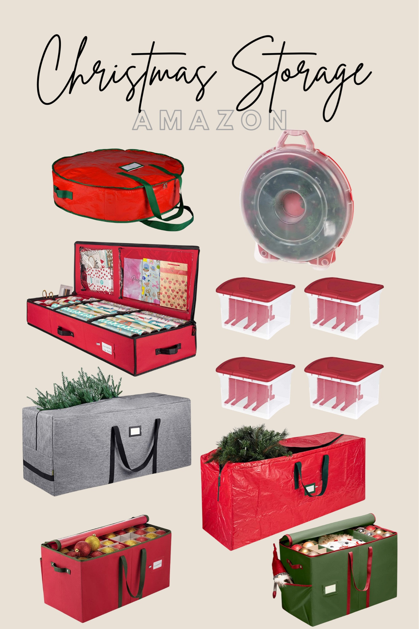 Christmas storage, amazon finds

#LTKHoliday #LTKSeasonal