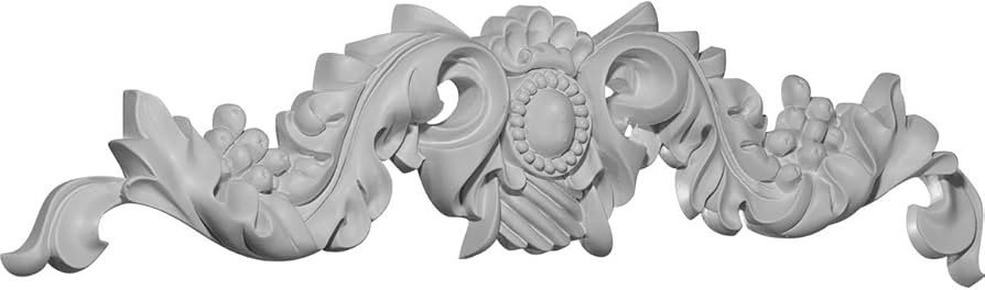 Ekena Millwork 21 3/8"W x 4 5/8"H x 1 3/8"P Grape Center Onlay | Amazon (US)