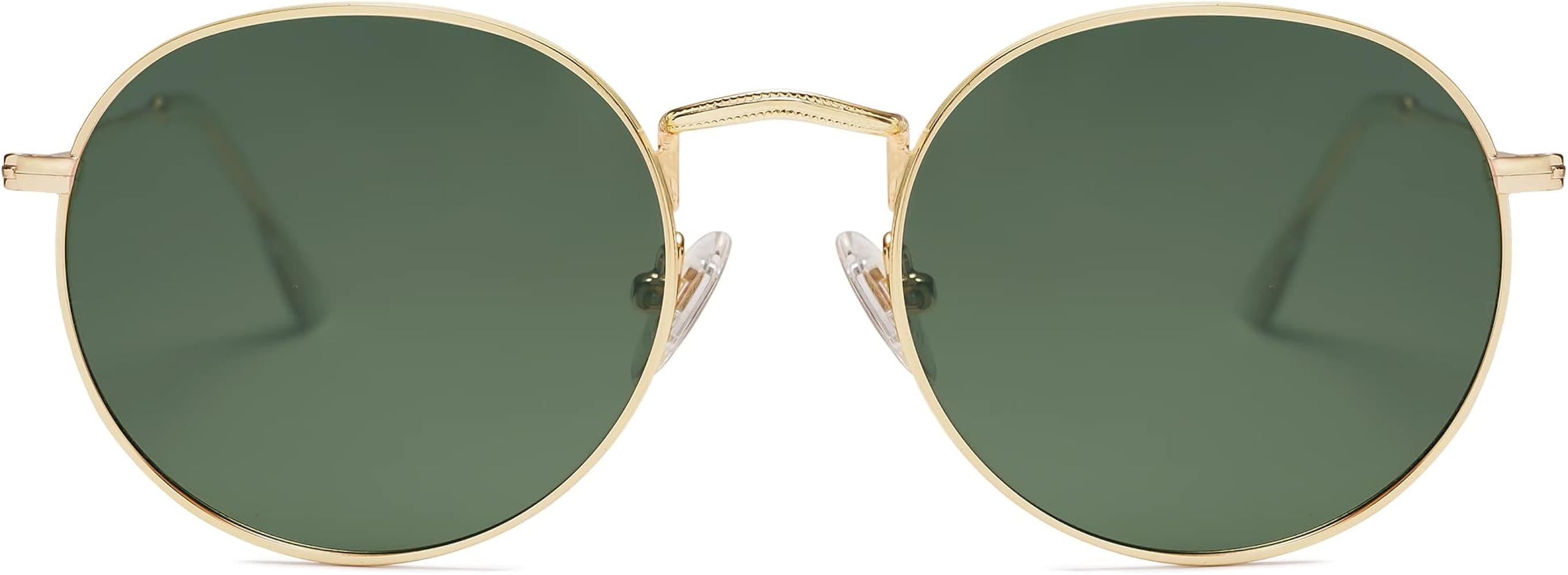 SOJOS Small Round Polarized Sunglasses for Women Men Classic Vintage Retro Shades UV400 SJ1014 | Amazon (US)