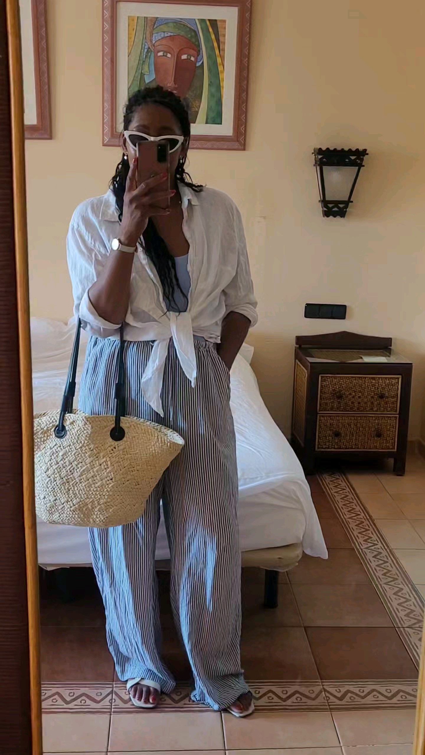 5 Grown Woman Capsule Wardrobe pieces for Summer and Autumn 🌞🍂Let's face it: we're still enjoying summer but Autumn is round the corner.These five pieces of great to incorporate now and later:1. Shirt set.... Can still be enjoyed now but as It gets cooler, style the shirt with jeans, linen trousers, long skirts.2. Midi skirt.... Take your linen and cotton midi skirts into autumn by styling with light knits and swapping your sandals for closed toe flats.3. White shirt.... Is a perennial piece, it really does work all year round (albeit swapping a linen shirt for cotton). Layer under a jumper when it gets chilly, but maximise by also using as a layering piece over a tshirt or vest.4. Linen trousers.... Are the perfect transitional item, breathable yet offers more coverage (and warmth!) than shorts. They are versatile for casual days and workwear.5. Basket/raffia bag.... Gives us a slight hold onto Summer as we transition and stops an outfit looking too wintery too soon.#ltkmidsize #ltktravel #ltktrends 

#LTKsummer #LTKautumn #LTKstyletip