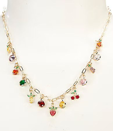 Anna Ava Fruit Charm Chain Necklace - Multi | Dillard's