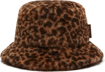 Max Mara Leopard Print Alpaca, Virgin Wool & Silk Bucket Hat | Nordstrom | Nordstrom