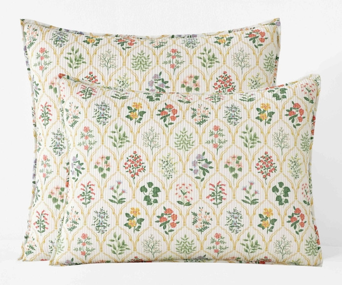 Hawthorne Beige Voile Quilted Sham | Rifle Paper Co. | Rifle Paper Co.